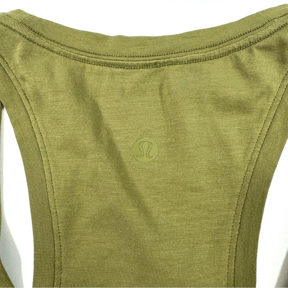 Lululemon Love Tank Top Bronze Green TIED BACK - Picture 4 of 6